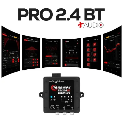 Processador De Áudio Taramps Pro 2.4 BT + Áudio, Som Automotivo Com Bluetooth
