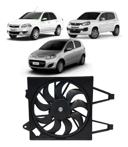 Eletroventilador Fiat Palio/Uno/Siena/Mobi 10/17 Mp4979