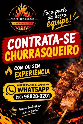 Contrata-se churrasqueiro