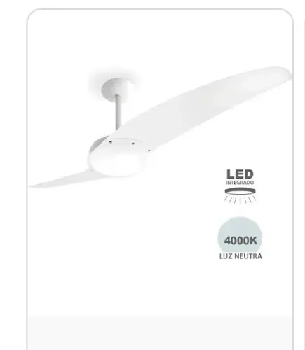 Ventilador spirit braço led duas pas