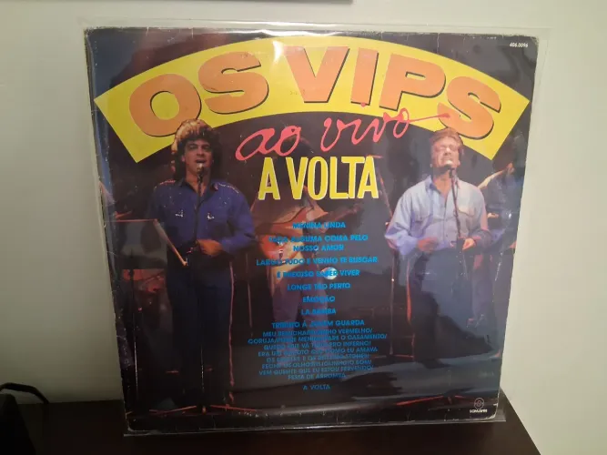 Lp disco de vinil os vips ao vivo