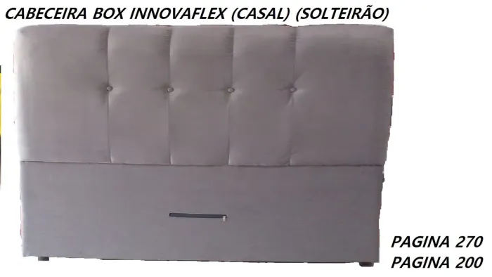 Cabeceira casal estofada em sued