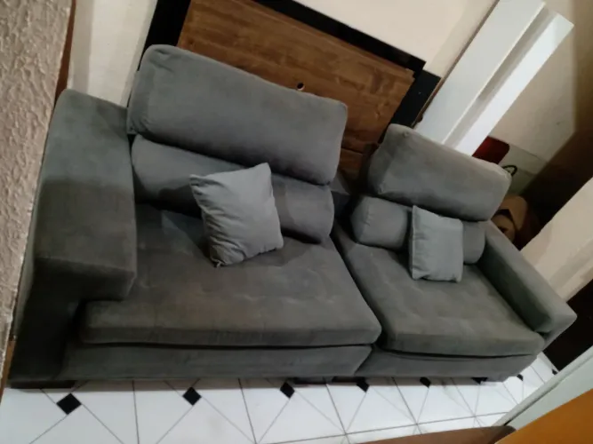 Sofá retrátil usado 2,60 comprimento