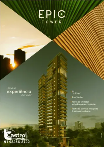 Condomínio EPIC TOWER. 2 ou 3/4. 1 ou 2 vagas. G.C046
