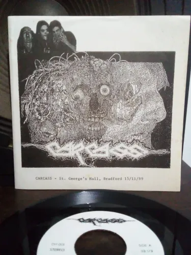 Carcass - St. George's Hall, Bradford 15/11/89 EP raríssimo 1990 Grindcore Death Metal