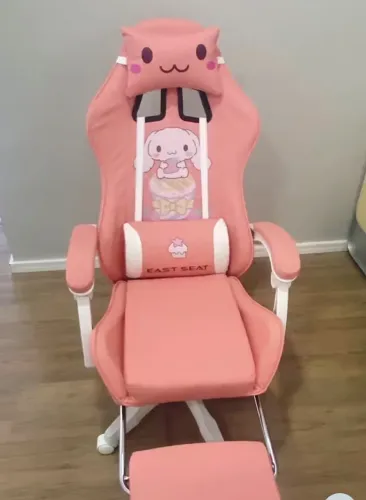 Cadeira gamer rosa