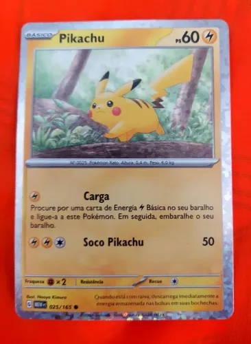 Vendo carta/card original pokémon do Pikachu - coleção McDonald's 2025.