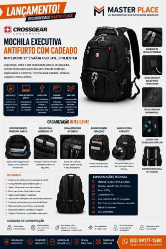 Mochila Executiva Crossgear Original