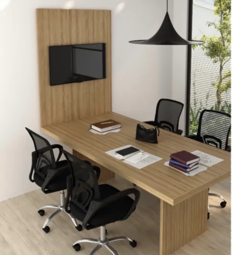 Mesa de reunião com painel / Novo 