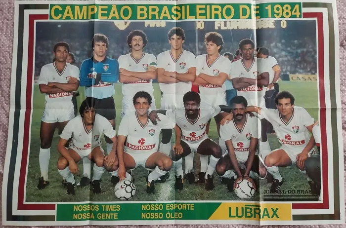 Pôster do Fluminense Campeão do Campeonato Brasileiro de 1984 Medidas: 60x88cm