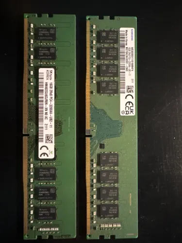 Memória RAM 16gb DDR4 2Rx8 3200AA