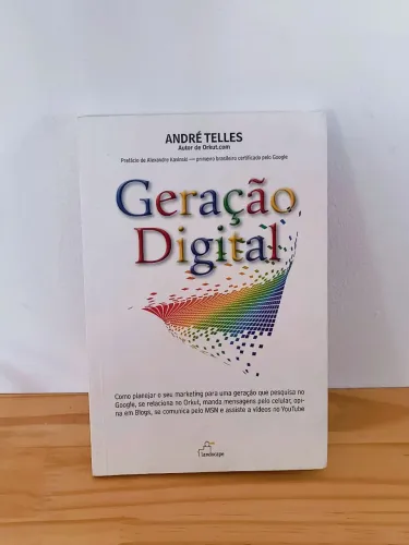 Livro geração digital - André Telles - 2009 livros colecionador antigo biblioteca leitura 