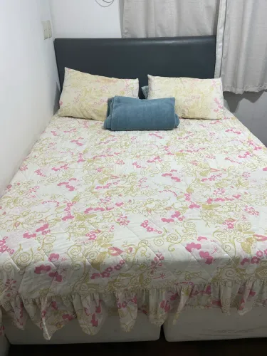 Cama casal + Cabeceira ortobom - Excelente estado 
