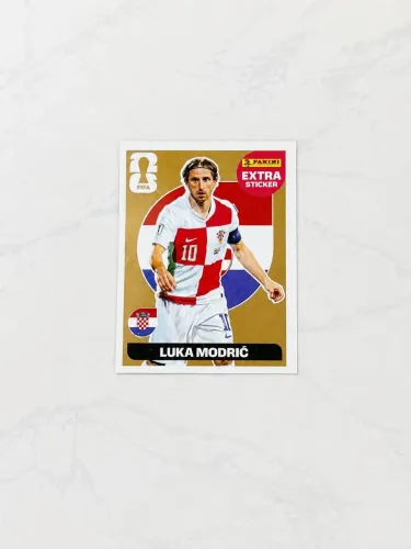 Figurinha Gold Extra Sticker Luka Modric rara - Copa 2026 - Ótimo estado para negócios