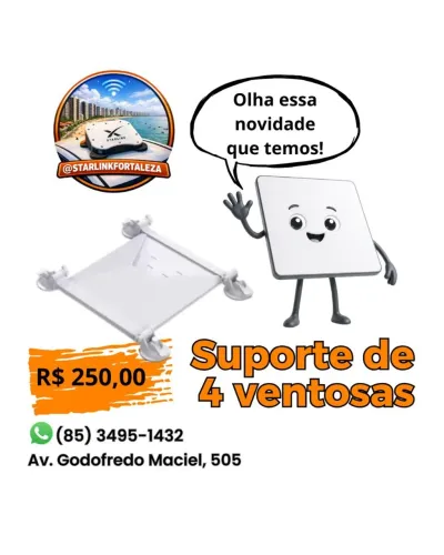 Case de Starlink (4 ventosas)