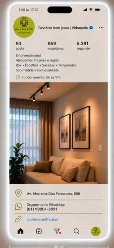 Espelho Instagram personalizado 