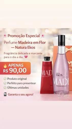 Kit madeira em flor natura Ekos 