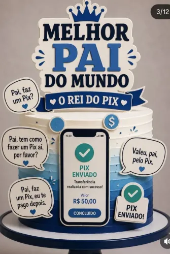 Bolo dia dos pais