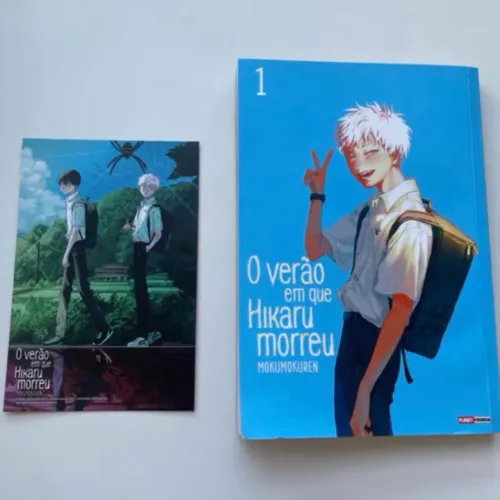 mangá o verão em que hikaru morreu volume 1 + card exclusivo