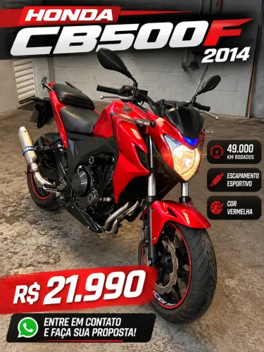 Cb500f 2014 vermelha