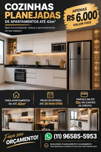 Cozinhas planejadas 6mil 100% mdf