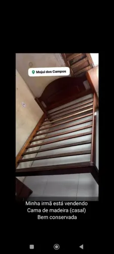Vendo armação de cama de casal em madeira