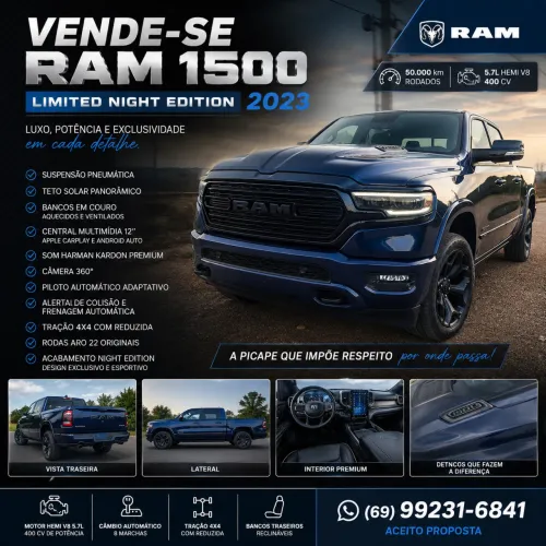 Ram 1500 Limited Night Edition 5.7 4X4 Aut. 2023