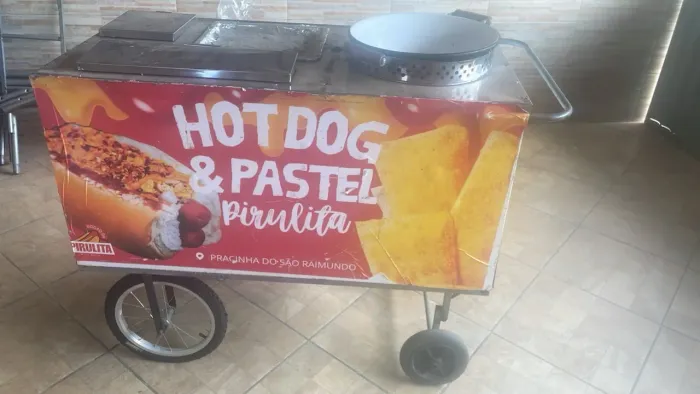 Carrinho 3 em1 hot dog pastel e chapa