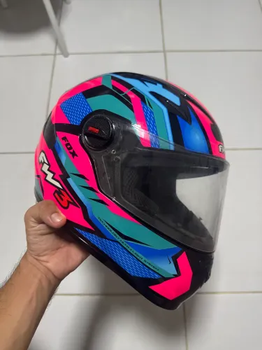 Capacete fw3 rosa