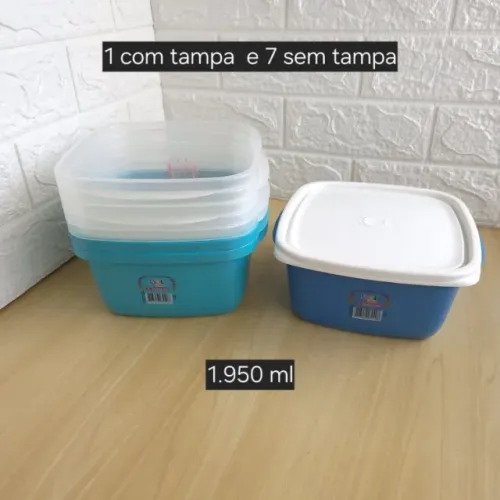 Diversos Potes Plásticos San Remo e outros