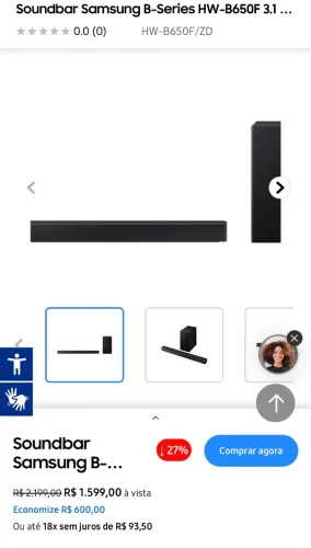 Soundbar Samsung B650F