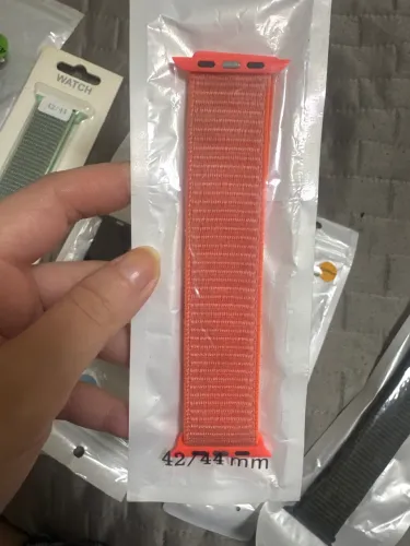 Pulseira Nylon Laranja para Apple Watch 42/44 mm - Nova