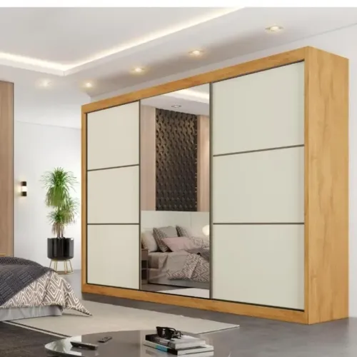 guarda roupa brangança 100% mdf super luxo