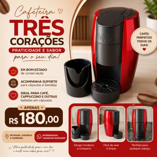 Cafeteira expresso três corações 