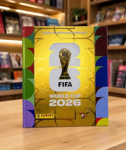 O álbum oficial da Copa do Mundo 2026 na versão Capa Dura Ouro é a edição premium