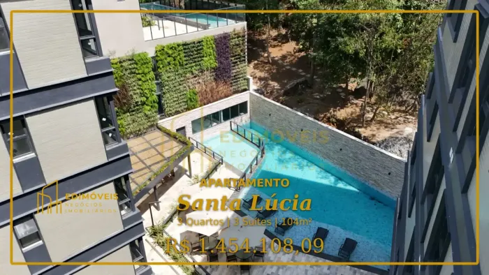 Apartamento em Santa Lúcia: Design Sofisticado e Áreas de Lazer Incríveis