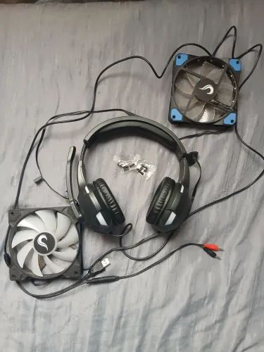 Headset + 2 Cooler Fan