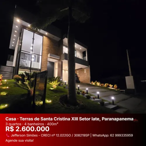 Casa 3 Quartos para Venda no Setor Iate - Santa Cristina XIII