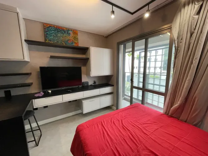 STUDIO MOBILIADO À VENDA CAMPO BELO | PRONTO PARA MORAR E INVESTIR