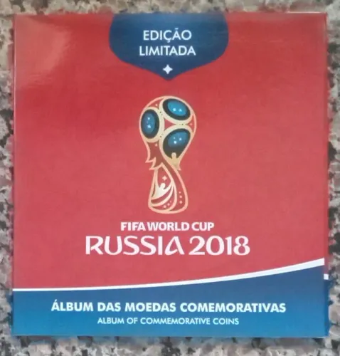 Coleção Moedas Copa 2018 Rússia