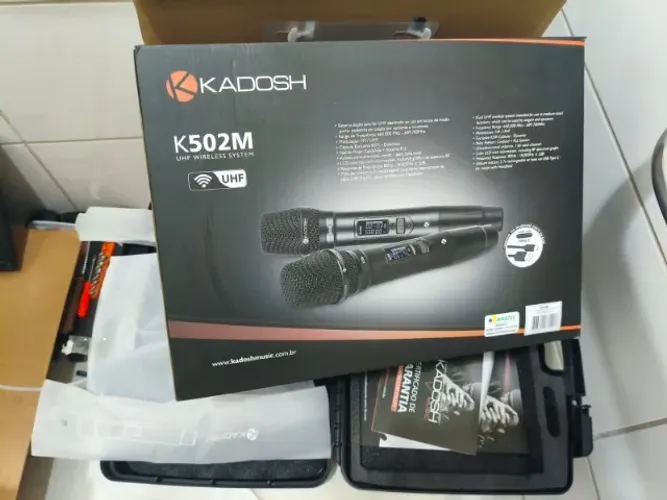 Microfone Profissional Duplo Kadosh K502M