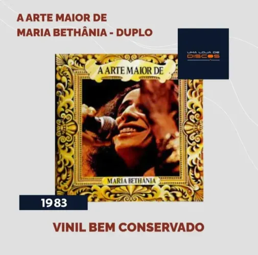 Vinil Duplo A Arte Maior de Maria Bethânia