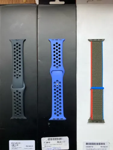 3 pulseiras originais Apple Watch 38 - 41 mm(2 Nike 1 Loop)