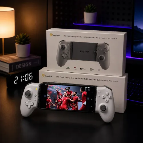 Controle Gamepad Mobile M15 ? Joysticks e Gatilhos Hall Effect, Vibração Ajustável