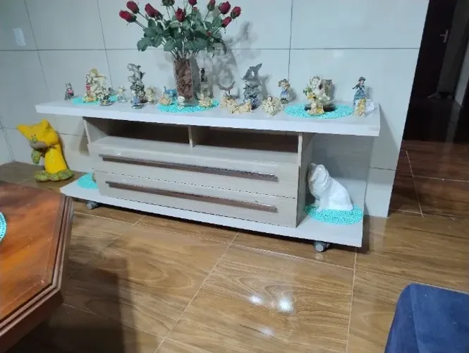 Rack para sala com rodinhas