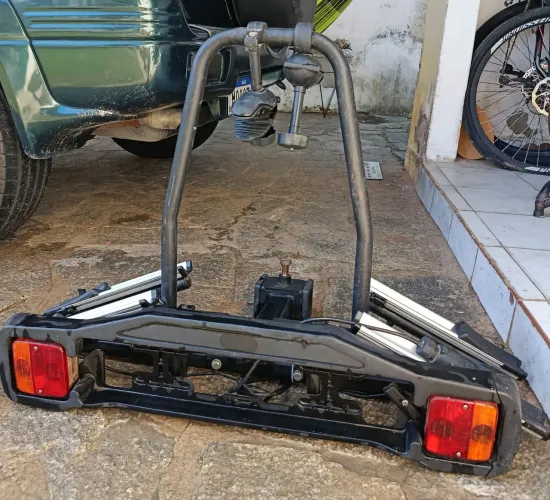 Transkibe engate para 2 bikes, placa e sinalizador led