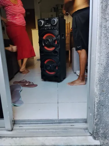 Caixa som amovox dupla paredão bluetooth e etc