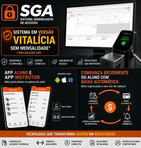 Sistema Gerenciador Acessos + APP