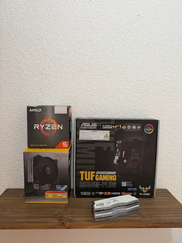 RYZEN 5 5600 + B550M TUF + 16GB 3200mhz RGB + AIR COOLER E1