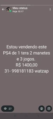 Vendo PS4 slim de 1 tb